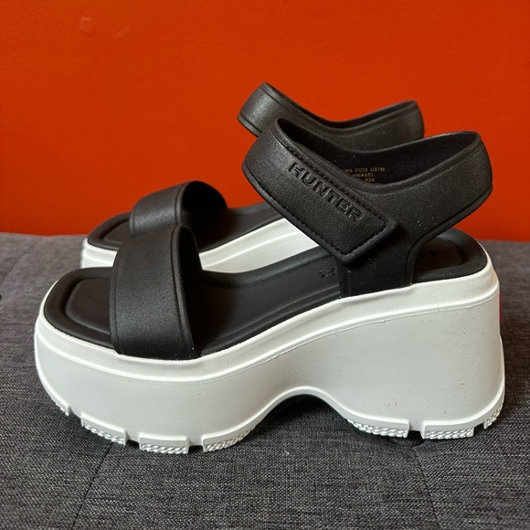 Hunter Women's Abel Casual Platform Wedge Sandals Size 7.0 NEW - Picture 4 of 11